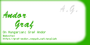 andor graf business card
